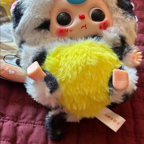 Charming Cow Plush Toy for Small Pets - Yellow and Black! - Picture 4 of 6